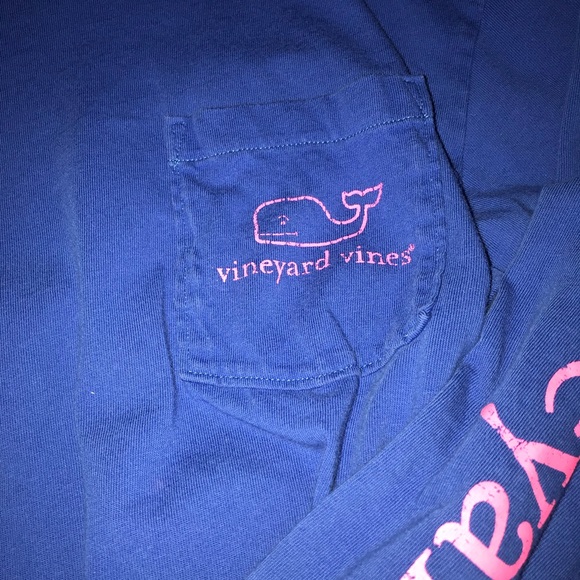 Blue and pink vineyard vines long sleeve tee - Picture 2 of 4